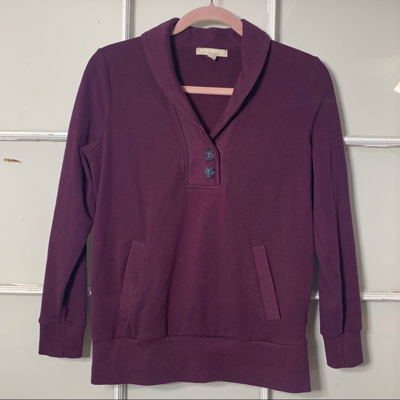Banana Republic | Plum Sweater with Pockets - Picture 6 of 7
